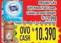 Promo Harga FRISIAN FLAG Susu UHT Purefarm Full Cream, Cokelat, Coconut 900 ml - Hypermart