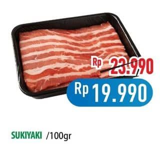 Promo Harga Sapi Sukiyaki per 100 gr - Hypermart