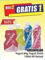 Promo Harga GREENFIELDS Yogurt Drink 80ml/150ml  - Hari Hari