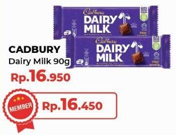 Promo Harga Cadbury Dairy Milk 90 gr - Yogya