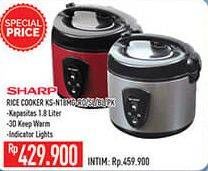 Promo Harga SHARP KS-N18MG | Rice Cooker 1.8ltr RD, SL, BL, PK  - Hypermart