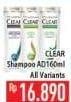 Promo Harga CLEAR Shampoo All Variants 160 ml - Hypermart