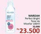 Promo Harga WARDAH Perfect Bright Tone Up Micellar 100 ml - Alfamidi