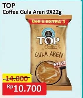 Promo Harga Top Coffee Gula Aren per 9 sachet 22 gr - Alfamart