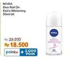 Promo Harga Nivea Deo Roll On Extra Whitening 50 ml - Indomaret