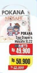 Promo Harga Pokana Mosafe Sap Diapers XL22 22 pcs - Alfamart
