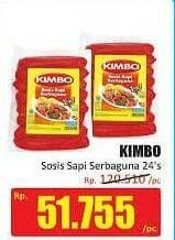 Promo Harga KIMBO Sosis Sapi Serbaguna 24 pcs - Hari Hari