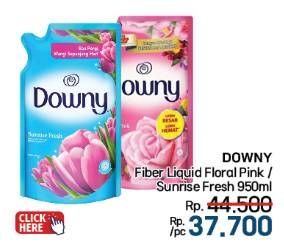 Promo Harga Downy Pewangi Pakaian Floral Pink, Sunrise Fresh 900 ml - LotteMart