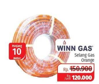 Promo Harga WINN GAS Selang Gas Orange 1 pcs - Lotte Grosir