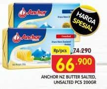 Promo Harga Anchor Butter Salted, Unsalted 227 gr - Superindo