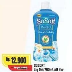 Promo Harga Sosoft Deterjen Cair All Variants 700 ml - Alfamart