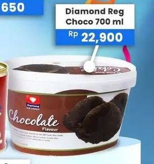 Promo Harga Diamond Ice Cream Cokelat 700 ml - Carrefour