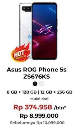 Promo Harga Asus ROG Phone 5s 12 GB + 256 GB, 8 GB + 128 GB  - Erafone