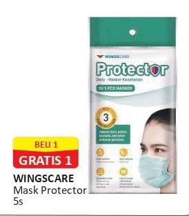 Promo Harga Wings Care Protector Daily Masker Kesehatan 5 pcs - Alfamart