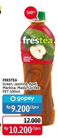 Promo Harga FRESTEA Minuman Teh Green Honey, Lychee, Original, Green Tea, Markisa 500 ml - Alfamidi