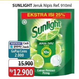 Promo Harga Sunlight Pencuci Piring Jeruk Nipis 100 910 ml - Alfamidi