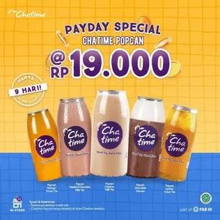 Promo Harga Chatime Popcan  - Chatime