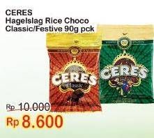 Promo Harga CERES Hagelslag Rice Choco Classic, Festive 90 gr - Indomaret