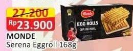 Promo Harga MONDE Serena Egg Roll Original 168 gr - Alfamart