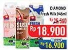 Promo Harga Diamond Fresh Milk 946 ml - Hypermart