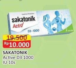 Promo Harga SAKATONIK Activ D3 1000 10 pcs - Alfamart