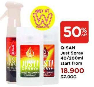 Promo Harga Just Spray 40/200ml  - Watsons