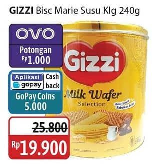 Promo Harga Gizzi Festive Milk Biscuit Selection 240 gr - Alfamidi