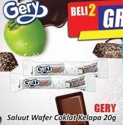 Promo Harga GERY Saluut Wafer Chocolate Coconut 21 gr - Hari Hari