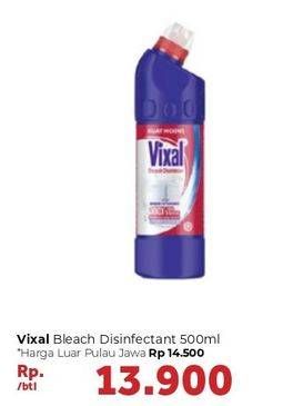 Promo Harga VIXAL Toilet Disinfectant Bleach 500 ml - Carrefour