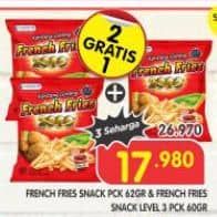 Promo Harga Siantar Top FRENCH FRIES 2000 Kentang Goreng Level 3 60 gr - Superindo