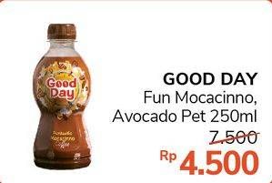 Promo Harga Good Day Coffee Drink Mocacinno, Avocado Delight 250 ml - Alfamidi
