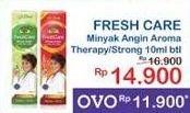 Promo Harga Fresh Care Minyak Angin Aromatherapy Kayu Putih, Hot Strong 10 ml - Indomaret