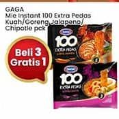 Promo Harga Gaga 100 Extra Pedas Goreng, Kuah Jalapeno 75 gr - Indomaret