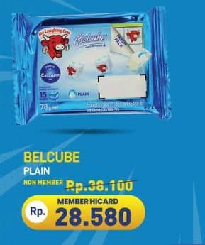Promo Harga Belcube Cheese Spread Plain 125 gr - Hypermart