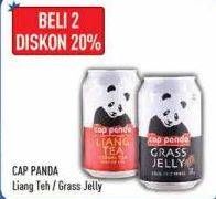 Promo Harga CAP PANDA Minuman Kesehatan Cincau, Liang Teh 310 ml - Hypermart