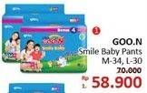 Promo Harga Goon Smile Baby Pants M34, L30  - Alfamidi