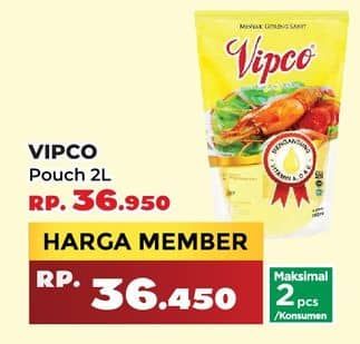 Promo Harga Vipco Minyak Goreng 2000 ml - Yogya