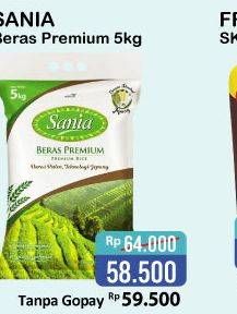 Promo Harga Sania Beras Premium 5 kg - Alfamart