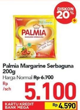 Promo Harga PALMIA Margarin Serbaguna 200 gr - Carrefour