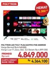 Promo Harga POLYTRON PLD 43AG9953  - Carrefour