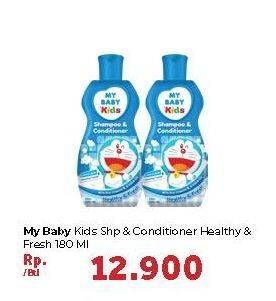 Promo Harga MY BABY Kids Shampoo & Conditioner Healthy Fresh 180 ml - Carrefour