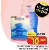 Promo Harga TRENDY Hair Comb/Curl Clip  - Superindo