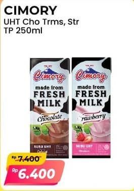 Promo Harga Cimory Susu UHT Chocolate Tiramisu, Strawberry 250 ml - Alfamart