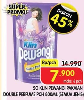 Promo Harga So Klin Pewangi All Variants 800 ml - Superindo