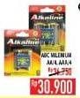 Promo Harga ABC Battery Alkaline AA, AAA 4 pcs - Hypermart
