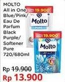 MOLTO All in One Blue/Pink/Eau De Parfum Black Purple/ Softener Pure 720/680ml