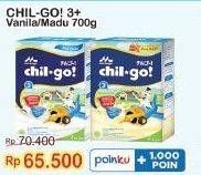 Promo Harga Morinaga Chil Go Bubuk 3+ Vanilla, Madu 700 gr - Indomaret