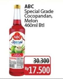 Promo Harga ABC Syrup Special Grade Melon, Coco Pandan 485 ml - Alfamidi