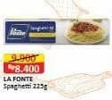 Promo Harga La Fonte Spaghetti 225 gr - Alfamart