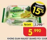 Promo Harga Khong Guan Malkist Seaweed 135 gr - Superindo